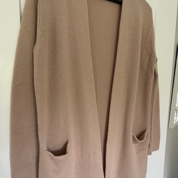 Jenni Kayne Cashmere Sweater Coat Cardigan Blush Small - Picture 2 of 9